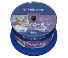 DVD+R VERBATIM 4,7GB 16X 50ks/cake NO ID printable (43512)