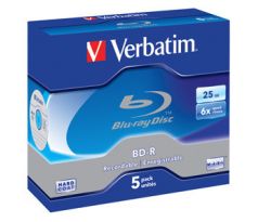 BD-R SL VERBATIM 25GB 6X 5ks/bal (43715)