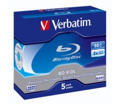 BluRay BD-R Dual Layer Verbatim [ jewel case 5 | 50GB | 6x | Scratchguard Plus ] (43748)