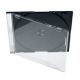 Slim CD case - - clear cover and black base 25 (SC1-B/25)