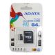 ADATA Premier micro SDXC karta 64GB UHS-I Class 10 + adaptér (AUSDX64GUICL10-RA1)