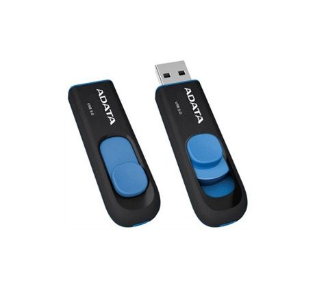 USB kľúč Adata USB Memory DashDrive UV128 32GB USB 3.0 Black+Blue (AUV128-32G-RBE)