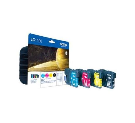 kazeta BROTHER LC-1100 BK/C/M/Y Pack MFC-6490CW/DCP-6690CW (LC1100VALBP)