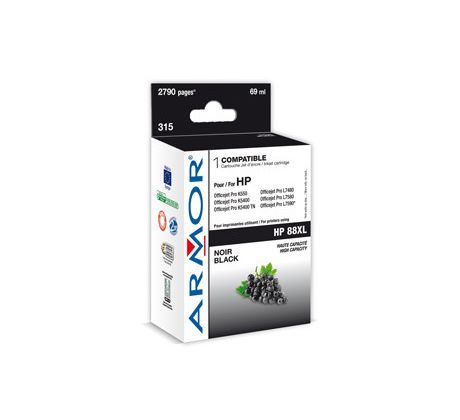 alt. kazeta wecare ARMOR pre HP Officejet PRO K550/5400 Black HC (C9396A) (K20256W4)