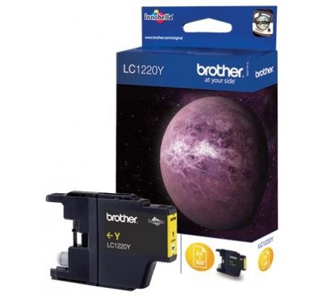 kazeta BROTHER LC-1220 Yellow DCP-J525W/J925DW, MFC-J430W (300 str.) (LC1220Y)