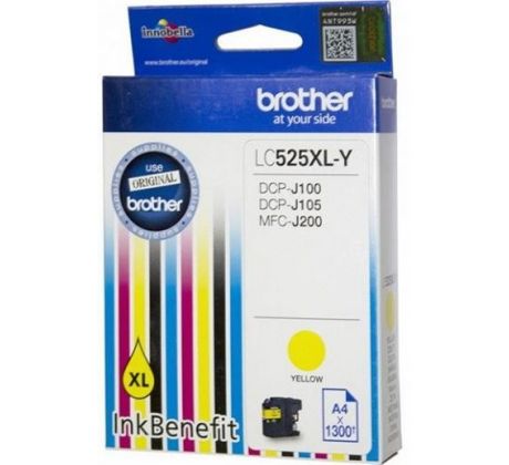 kazeta BROTHER LC-525XL Yellow DCP-J100/J105, MFC-J200 (LC525XLY)