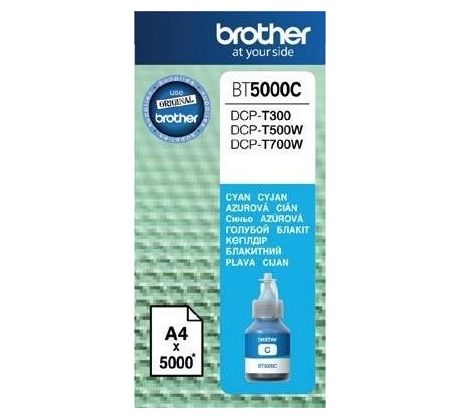 atramentová náplň BROTHER BT-5000C Cyan DCP-T300/T500W/T700W (5000 str.) (BT5000C)