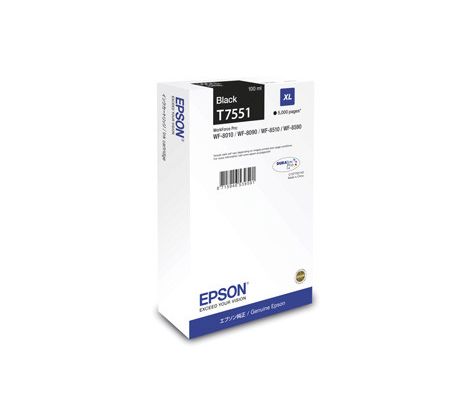 kazeta EPSON WF8000 black XL (5000 str.) (C13T75514N)