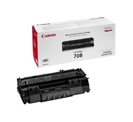 toner CANON CRG-708 black LBP 3300 (2500 str.) (0266B002)