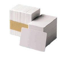 ZEBRA WHITE PVC CARDS, 30 MIL (500 CARDS) (104523-111)