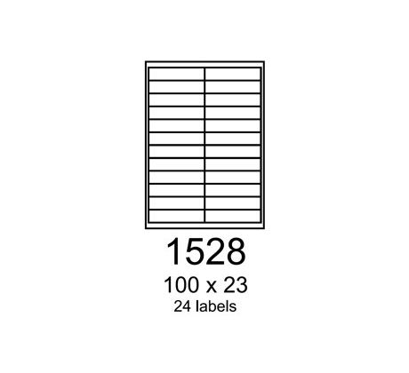 etikety RAYFILM 100x23 univerzálne biele R01001528A (100 list./A4) (R0100.1528A)