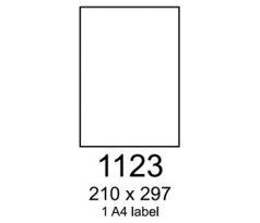 etikety RAYFILM 210x297 biele s odnímateľným lepidlom R01021123A (100 list./A4) (R0102.1123A)