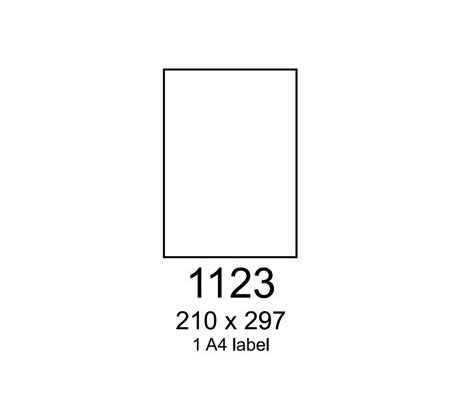 etikety RAYFILM 210x297 biele s odnímateľným lepidlom R01021123A (100 list./A4) (R0102.1123A)