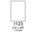 etikety RAYFILM 210x297 vysokolesklé biele laser R01191123A (100 list./A4) (R0119.1123A)