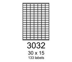 etikety RAYFILM 30x15 univerzálne biele R01003032A (100 list./A4) (R0100.3032A)