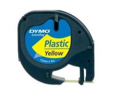 páska DYMO 59423 LetraTag Yellow Plastic Tape (12mm) (S0721670/570/620)