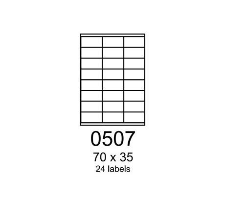etikety RAYFILM 70x35 univerzálne biele R01000507A (100 list./A4) (R0100.0507A)