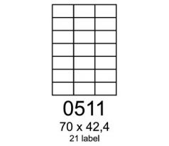 etikety RAYFILM 70x42,4 univerzálne biele R01000511A (100 list./A4) (R0100.0511A)