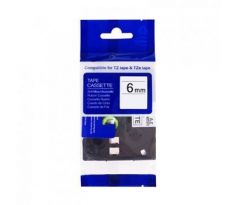 kompatibilná páska pre BROTHER TZ211 čierne písmo, biela páska Tape (6mm) (ECO-TZE-211)