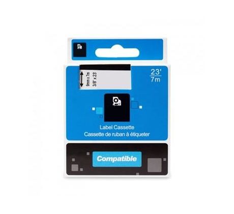 kompatibilná páska pre DYMO 40913 D1, S0720680 Black On White Tape (9mm) (ECO-40913)