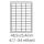 etikety samolepiace 48,5x25,4 univerzálne biele 44ks/A4 (100 listov A4/bal.) (ECO-04802544)
