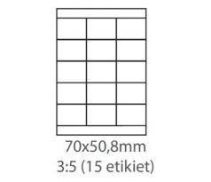 etikety ECODATA Samolepiace 70x50,8 univerzálne biele (1000 listov A4/bal.) (ECO-07005000F)