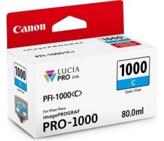 kazeta CANON PFI-1000C Cyan iPF PRO-1000 (80 ml) (0547C001)