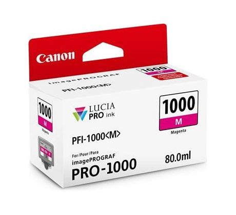 kazeta CANON PFI-1000M Magenta iPF PRO-1000 (80 ml) (0548C001)