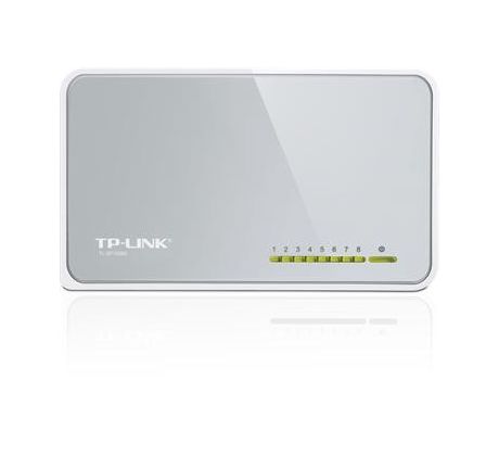 Mini Desktop Switch TP-LINK TL-SF1008D 8-port 10/100M, 8x 10/100M RJ45 ports, Plastic case (TL-SF1008D)