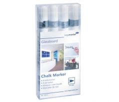Popisovač na tabule Legamaster GLASSBOARD biely 4ks