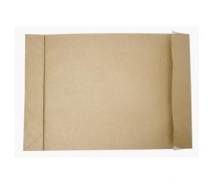 Taška B4 s X dnom a odtrhávacou páskou 250 x 354 mm hnedá 130g