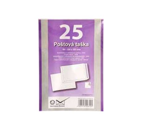 Poštové obálky B4 s páskou, biele, 25 ks 90g