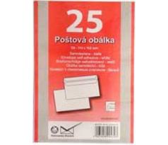 Poštové obálky C6 samolepiace, 25 ks