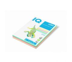 Farebný papier IQ color 5x50 mix pastelové farby, A4 80g