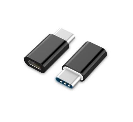 USB 2.0 Type-C OTG adapter (CM/MicroUSB-F), black (A-USB2-CMmF-01)