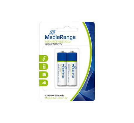 Batérie nabíjatelné Mediarange NiMH HR06 (AA) 2ks Blister (HR06)