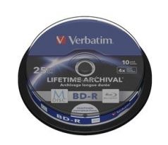 M-DISC VERBATIM BD-R 4x 25GB Printable 10ks/cake (43825)