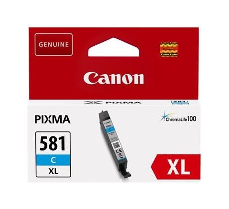 kazeta CANON CLI-581C XL cyan TS6150/TS8150/TR7550/TR8550 (519 str.) (2049C001)