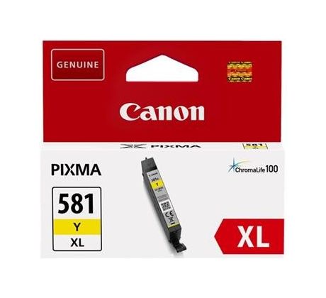 kazeta CANON CLI-581Y XL yellow TS6150/TS8150/TR7550/TR8550 (519 str.) (2051C001)