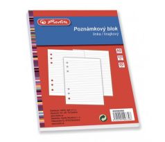Náplň blok TP Herlitz A5 50 listov linajková 3 ks v bal.