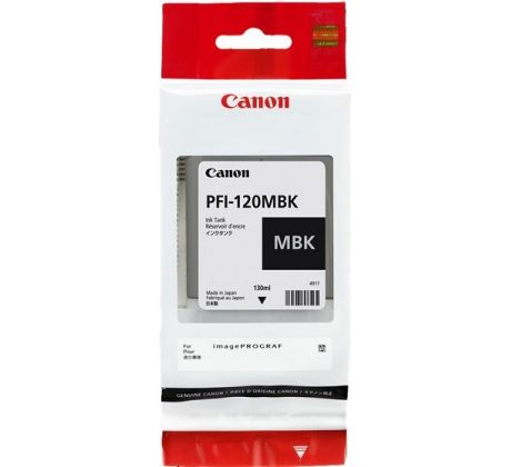 kazeta CANON PFI-120MBK matte black iPF TM-200/205/300/305 (130 ml) (2884C001)