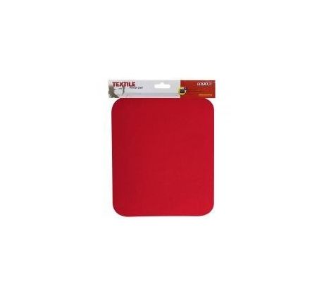 podložka pod myš LOGO, látková, červená, 240 x 220 x 3 mm PYM11HK00L (PYM11HK00L)