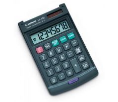 vrecková kalkulačka CANON LS-39E, 8 miest, solárne napájanie + batérie, prepočet EUR (4046A014)