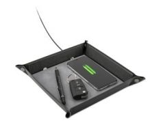 4smarts Pocket Tray Organizer with Wireless Charger 15W black / grey (462339)