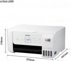 MFP "ecoTANK" ITS farebné atramentové EPSON L3266, A4, USB, WiFi, iPrint, LCD (C11CJ66412)