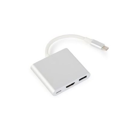 USB type-C multi-adapter, Silver (A-CM-HDMIF-02-SV)