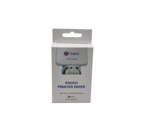 papier G&G pre Photo Printer ZINK® 5x7,6cm, 20ks (GG-ZP023-20)