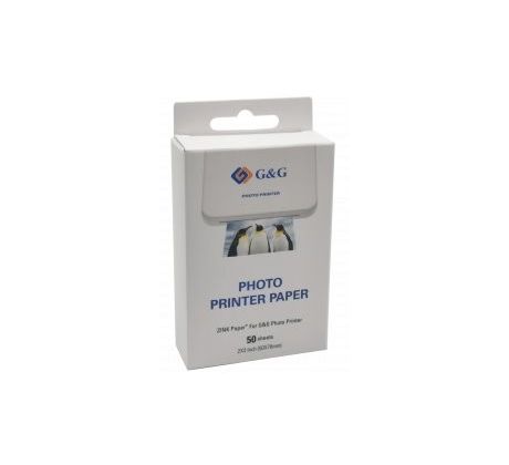 papier G&G pre Photo Printer ZINK® 5x7,6cm, 50ks (GG-ZP023-50)