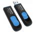 USB kľúč ADATA DashDrive™ Series UV128 128GB USB 3.0 flashdisk, výsuvný, čierny+modra (AUV128-128G-RBE)