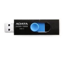 USB kľúč ADATA DashDrive™ Series UV320 128GB USB 3.1 flashdisk, výsuvný, čierny+modra (AUV320-128G-RBKBL)